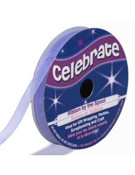 Cinta de organza Celebrate malva - 6 mm x 8 m