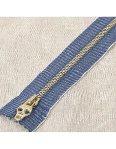 Cierre de jeans calavera