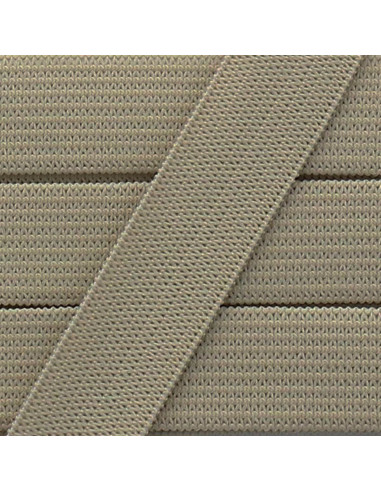 Elástico flexible 15 mm - Beige oscuro