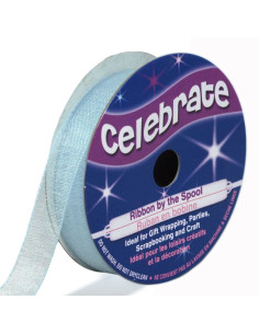 Cinta de organza Celebrate azul cielo - 9 mm x 8 m