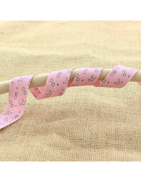 Cinta de estrellas de 20 mm - Rosa