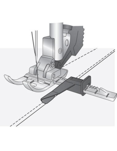 Pie de guía ajustable con sistema IDT Pfaff