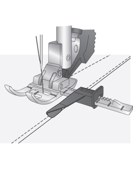 Pie de guía ajustable con sistema IDT Pfaff