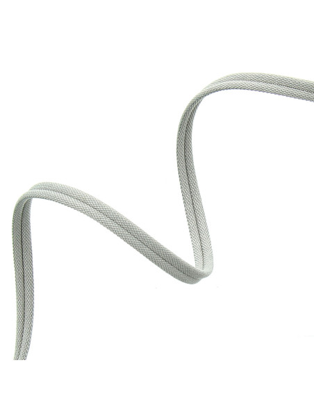 Cordón doble vivo cubierto mate - Gris