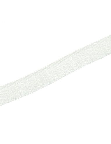 Flequillo de lujo 30 mm - Blanco