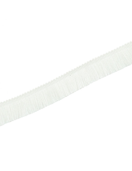 Flequillo de lujo 30 mm - Blanco