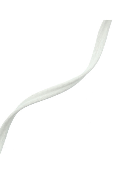 Cordón doble vivo cubierto mate - Blanco