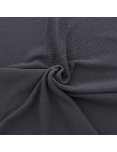Tejido de punto jersey derecho - Gris antracita