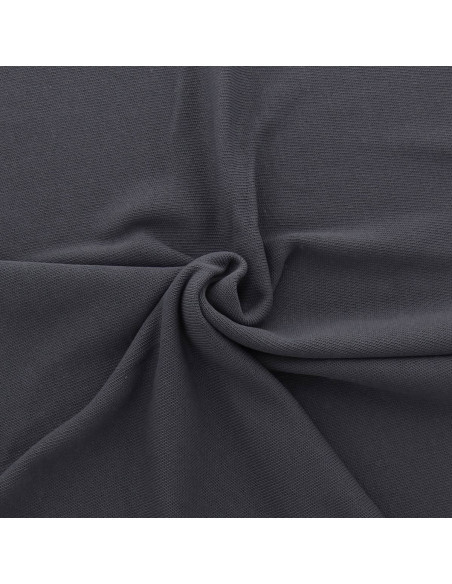 Tejido de punto jersey derecho - Gris antracita