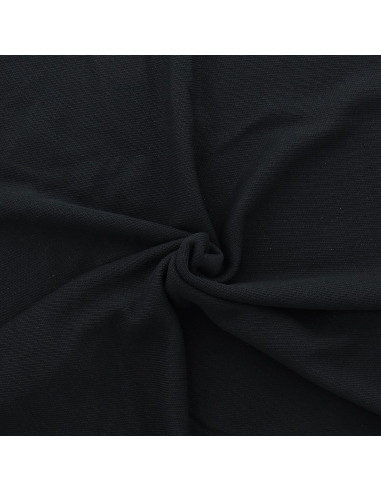 Tejido de punto jersey derecho - Negro