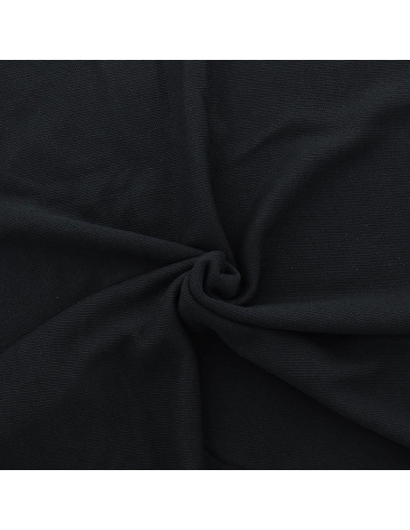 Tejido de punto jersey derecho - Negro
