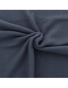 Tejido de punto jersey en relieve - Pizarra
