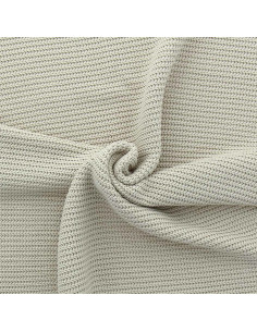 Tejido de punto jersey en relieve - Beige claro