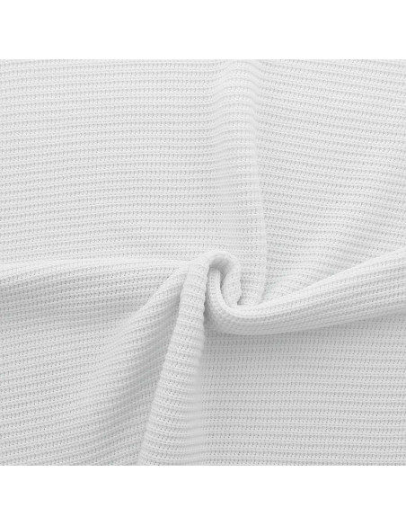 Tejido de punto jersey en relieve - Blanco