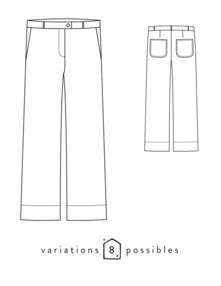 Patrón de pantalón Allure - Atelier Scämmit