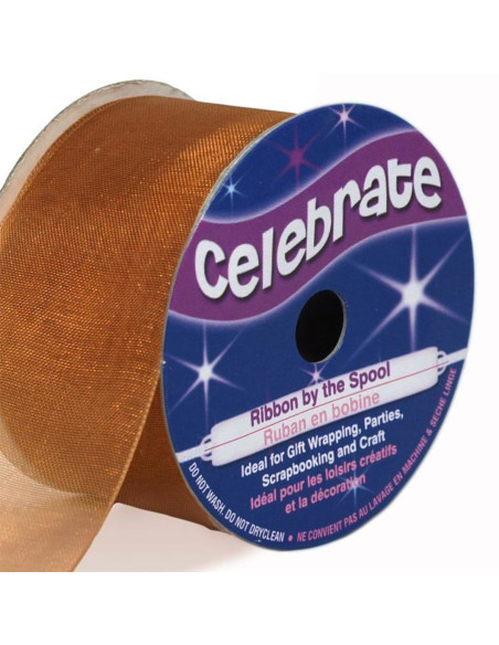 Cinta de organza Celebrate cobre - 32 mm x 5 m