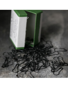 Caja de 100 imperdibles bulbo 21 mm negro Merchant & Mills