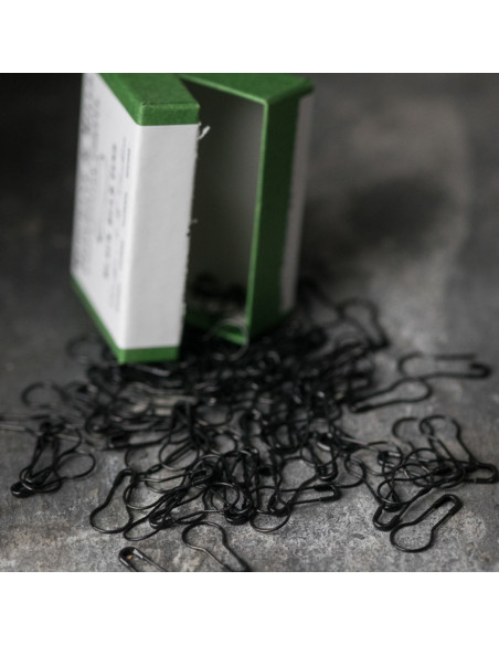 Caja de 100 imperdibles bulbo 21 mm negro Merchant & Mills