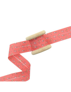 Sesgo estrellas 30 mm - Coral