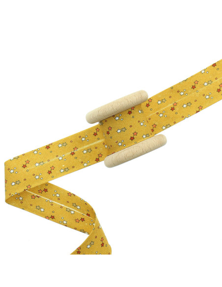 Estrellas de sesgo 30 mm - Mostaza