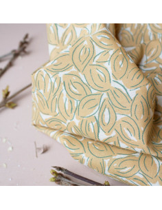 Tejido de gasa de algodón Petal Mustard - Atelier Brunette 2
