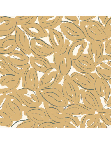 Tejido de gasa de algodón Petal Mustard - Atelier Brunette