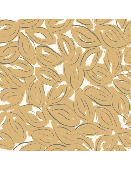 Tejido de gasa de algodón Petal Mustard - Atelier Brunette