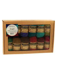Caja de 12 mini ovillos Scheepjes Soft Fun - Jewel