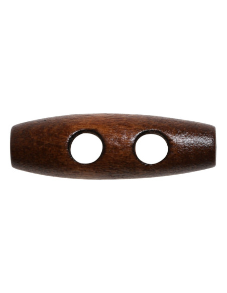 Juego de 6 botones de madera clara en forma de tronco de 30 mm