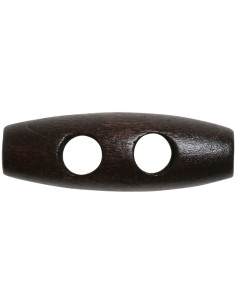 Juego de 6 botones de madera oscura tipo tronco de 35 mm 2
