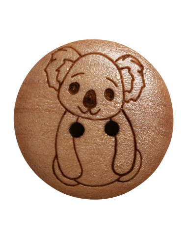 Juego de 8 botones de madera de 17 mm - Koala