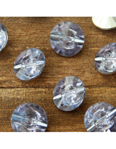 Juego de 8 botones con cola Cocktail 18 mm - Gris