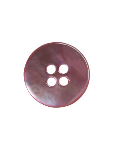 Juego de 8 botones de 4 agujeros de nácar de 15 mm - Rosa 2