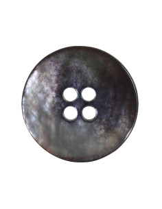 Juego de 8 botones de 4 agujeros de nácar de 18 mm - Negro 2