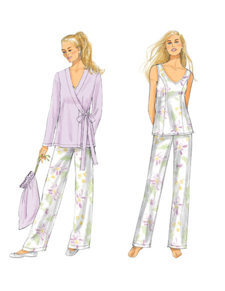 Patrón de vestido, blusa, camisa, pantalón y bolso - Butterick 5963