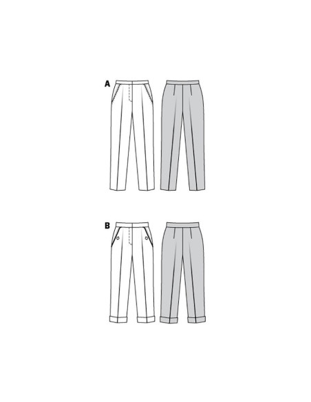 Patrón de pantalón - Burda 6101