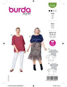 Patrón de blusa - Burda 6105