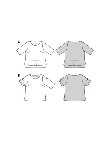 Patrón de blusa - Burda 6105