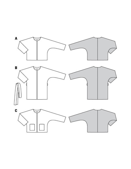 Patrón de chaqueta - Burda 6123