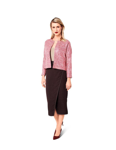 Patrón de chaqueta - Burda 6123