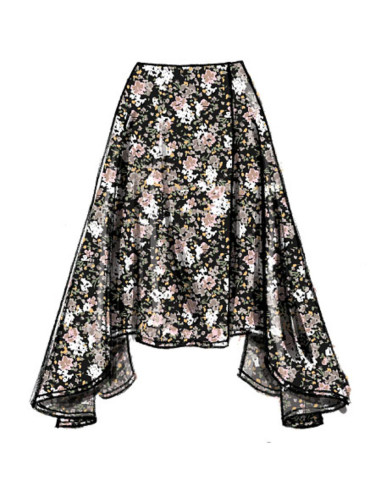 Patrón de falda - Vogue 8956