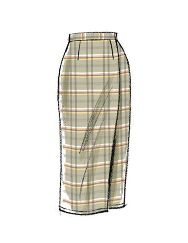 Patrón de falda - Vogue 8956