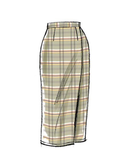 Patrón de falda - Vogue 8956