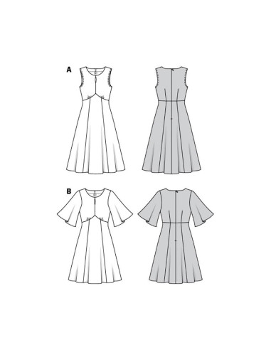 Patrón de vestido - Burda 6133