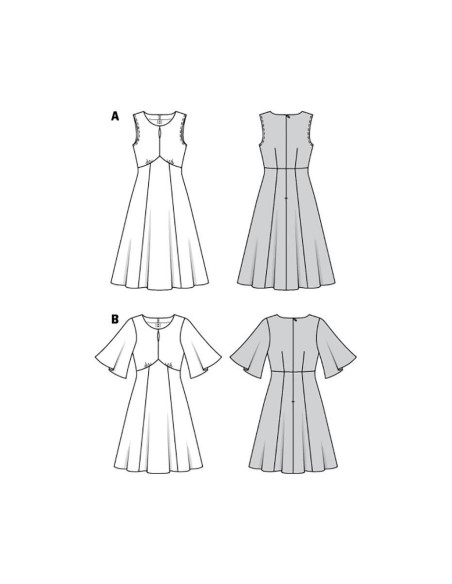 Patrón de vestido - Burda 6133