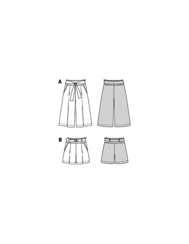 Patrón de falda-pantalón - Burda 6138