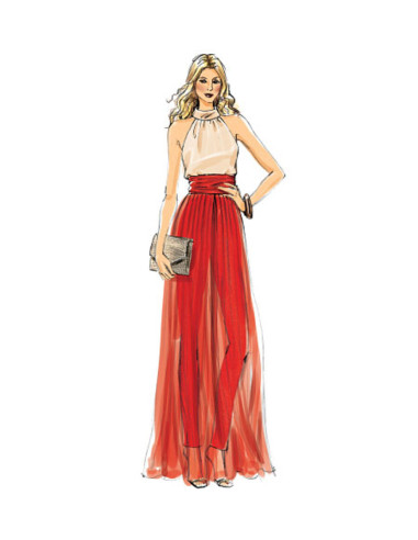 Patrón de pantalón - Vogue 8955