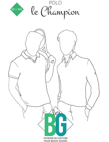 Patrón de polo para hombre El Campeón - Los BG