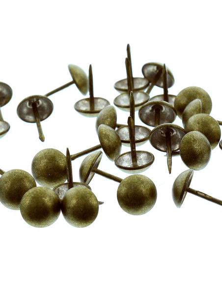 Clavos de tapicería redondos - Latón antiguo