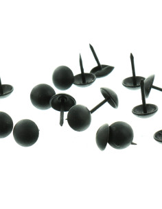Clavos de tapicería redondos - Negro mate